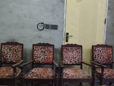 4 Piece Wooden Sofa Chairs Set