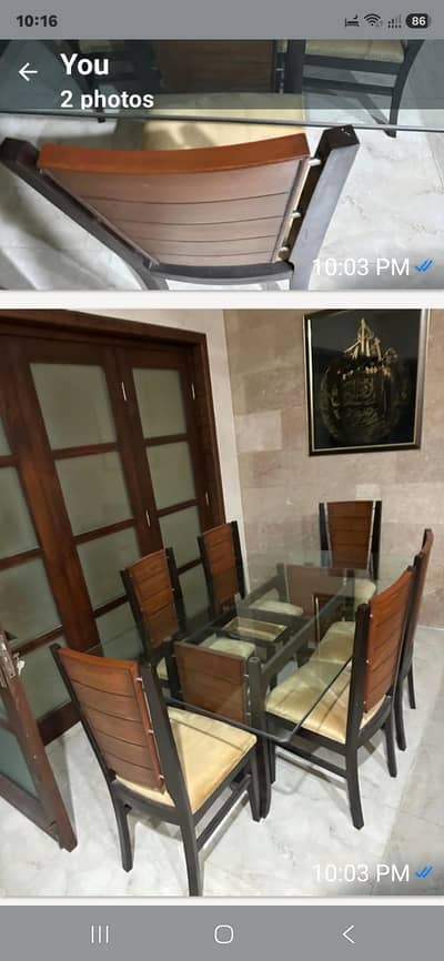 dining table with 06 chairs