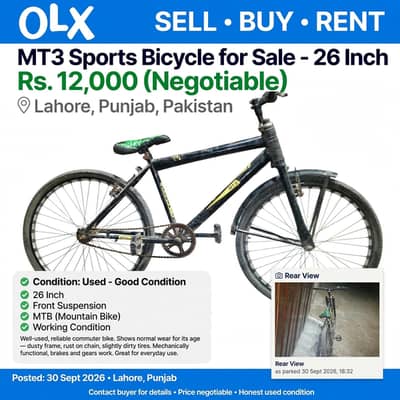 mt3 used bicycle