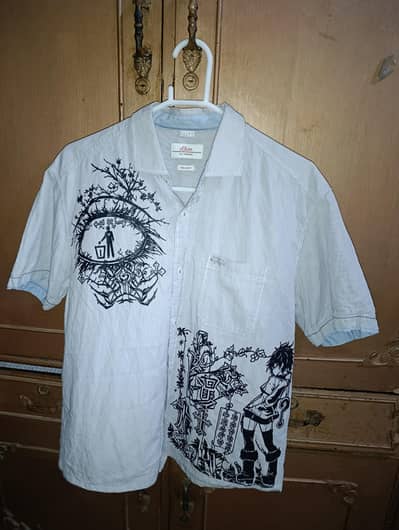 Half Sleeves aesthetic print shirt