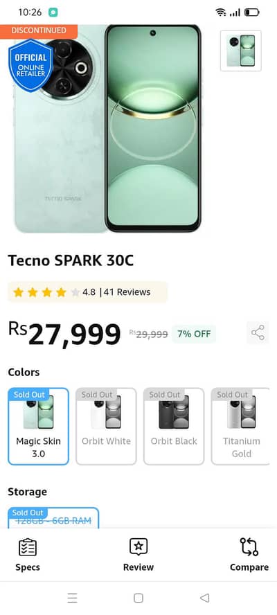 Tecno SPARK 30C