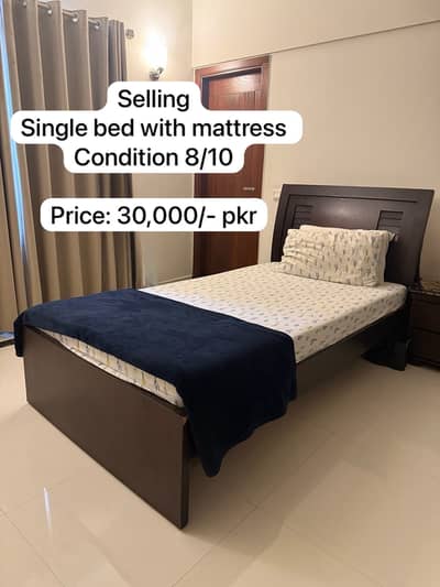 Single Bed with Mattress