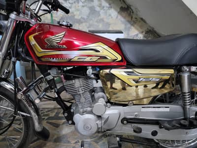 Honda CG 125 Gold Self Start 2026 – Like New – Only 1450 KM