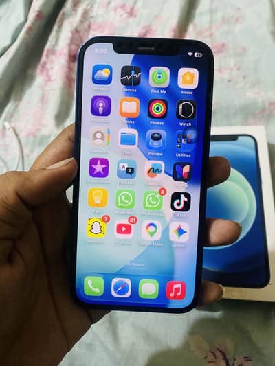 Apple iPhone 12 with box urgent sale 03037524054
