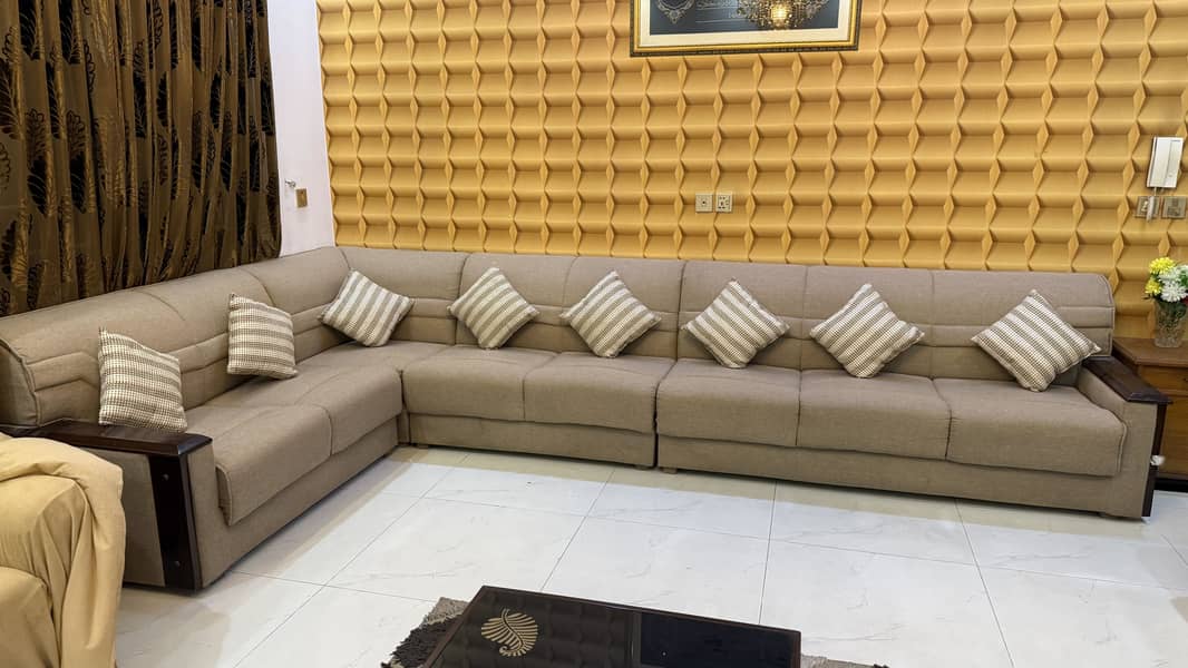 L shaped sofa 0