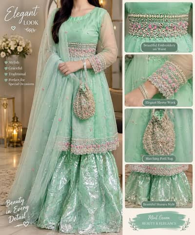 Beautiful party and wedding wear dress