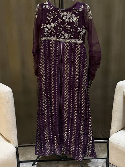 Luxury purple maxi