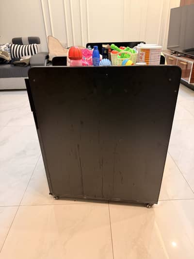 Baby Cot with 25 x 42 mattress Size Black Color