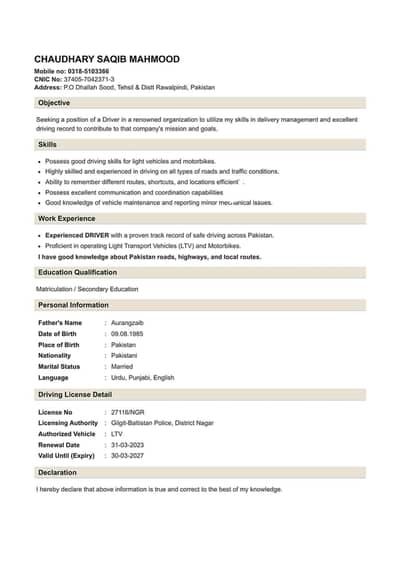 Jobs offer