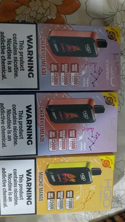 HQD everest pods pinpack 25000 puffs. came from USA