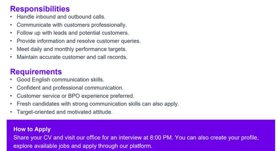 BPO Sales Agent – Real Estate