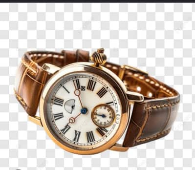 stylish brown leather watchs for man