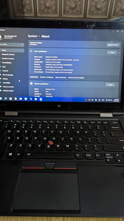 Lenovo ThinkPad Core i5 6th Gen | 8GB RAM | 256GB SSD | Touch