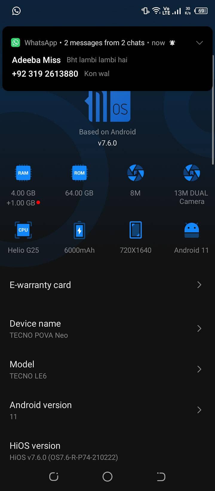Tecno pova 11