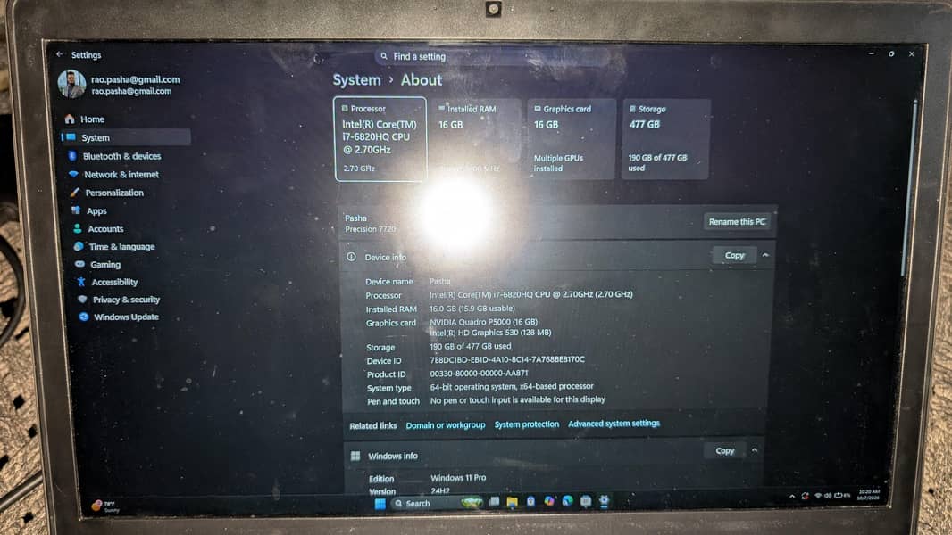 Dell precision 7720 8
