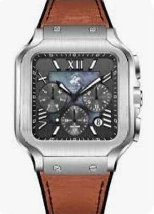 Men's Luxury Watch - Santos Style - Date Working - For Sale