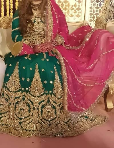 Mehendi bridal lehenga
