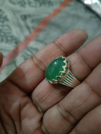 SABZ Haqeeq RinG in Silver