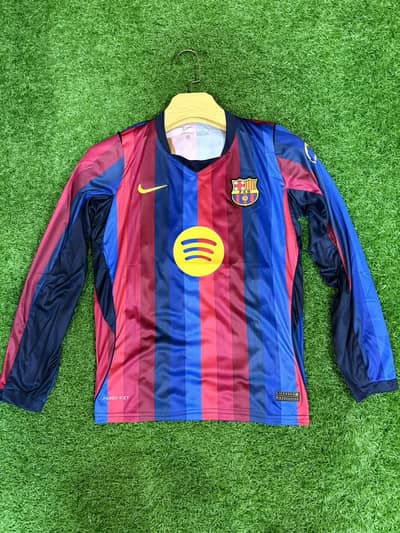 FC Barcelona home jersey full sleeves