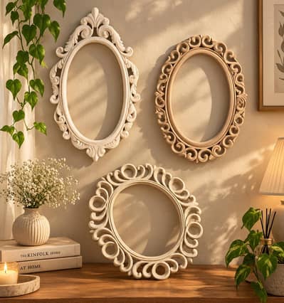 wooden mirror frames