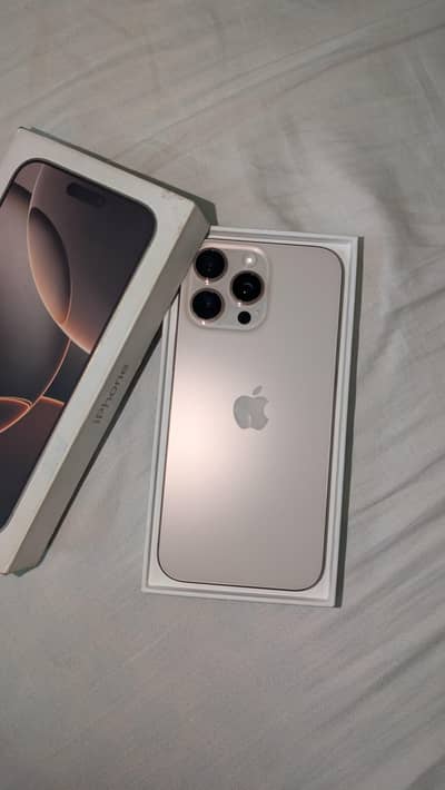iPhone 16 Pro Max 256gb PTA APPROVED Desert Titanium