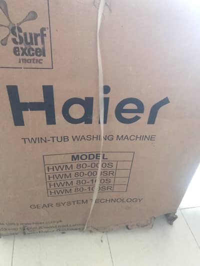 Haier washing machine