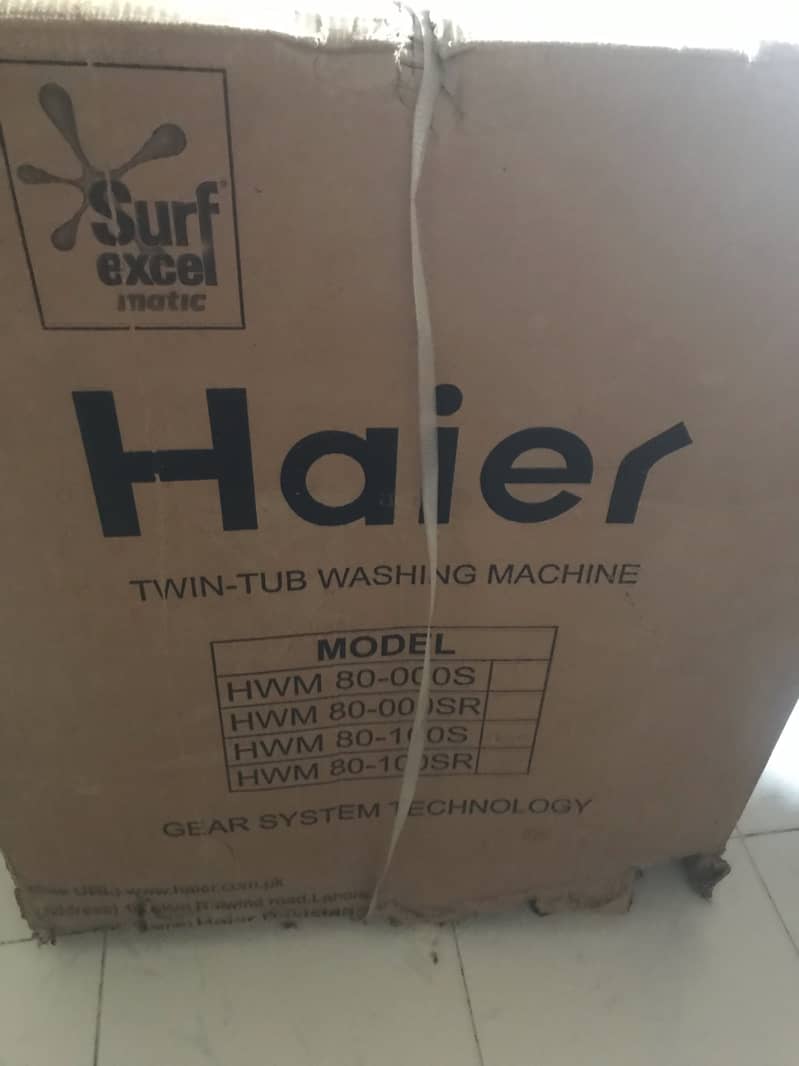 Haier washing machine 1