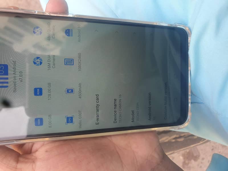 Tecno Camon 16 with box 3