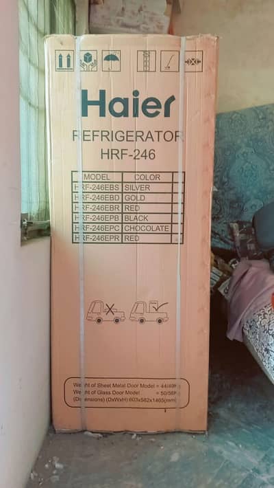 Brand New Haier Refrigerator HRF-246 – Factory Sealed Box!