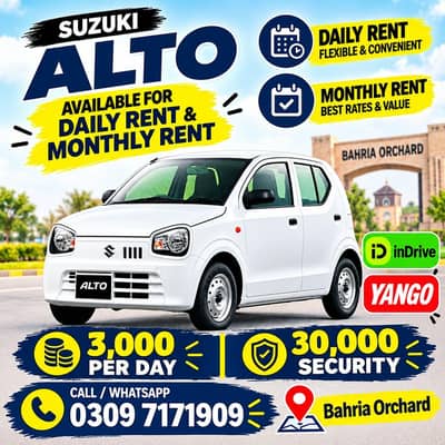 Suzuki alto for indrive yango
