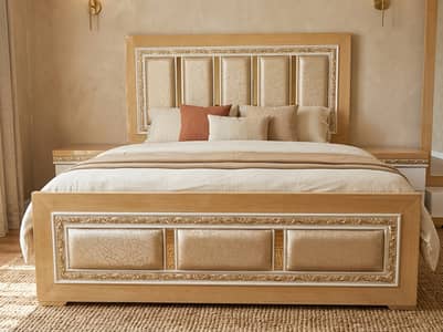Bed Set / King Size Bed / Dressing Table / Side Tables / Furniture