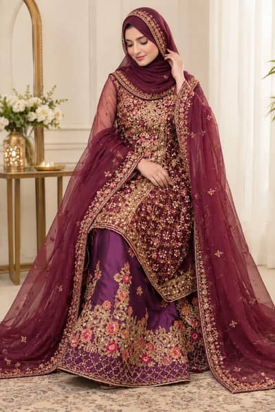 Net Andhrakha frok with Garara