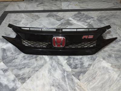 Honda civic X RS Turbo complete  grill front bumper grill. R. S turbo