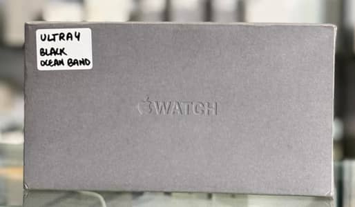 Apple Watch Ultra 4 Black ocean Band Box pack Non Active