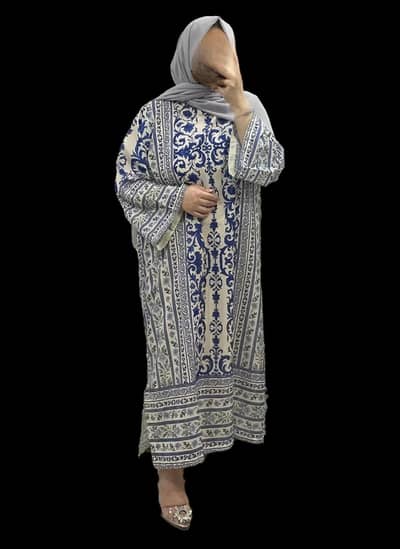 Trending printed blue kaftan