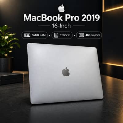 MacBook Pro 2019 16-Inch | 16GB RAM | 1TB SSD | 4GB Graphics
