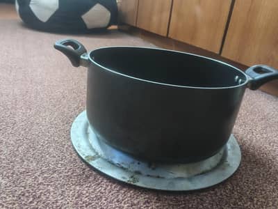 Non-Stick Cookware Set – Fry Pan, Kadhai, Rice & Salan Pots with Caps