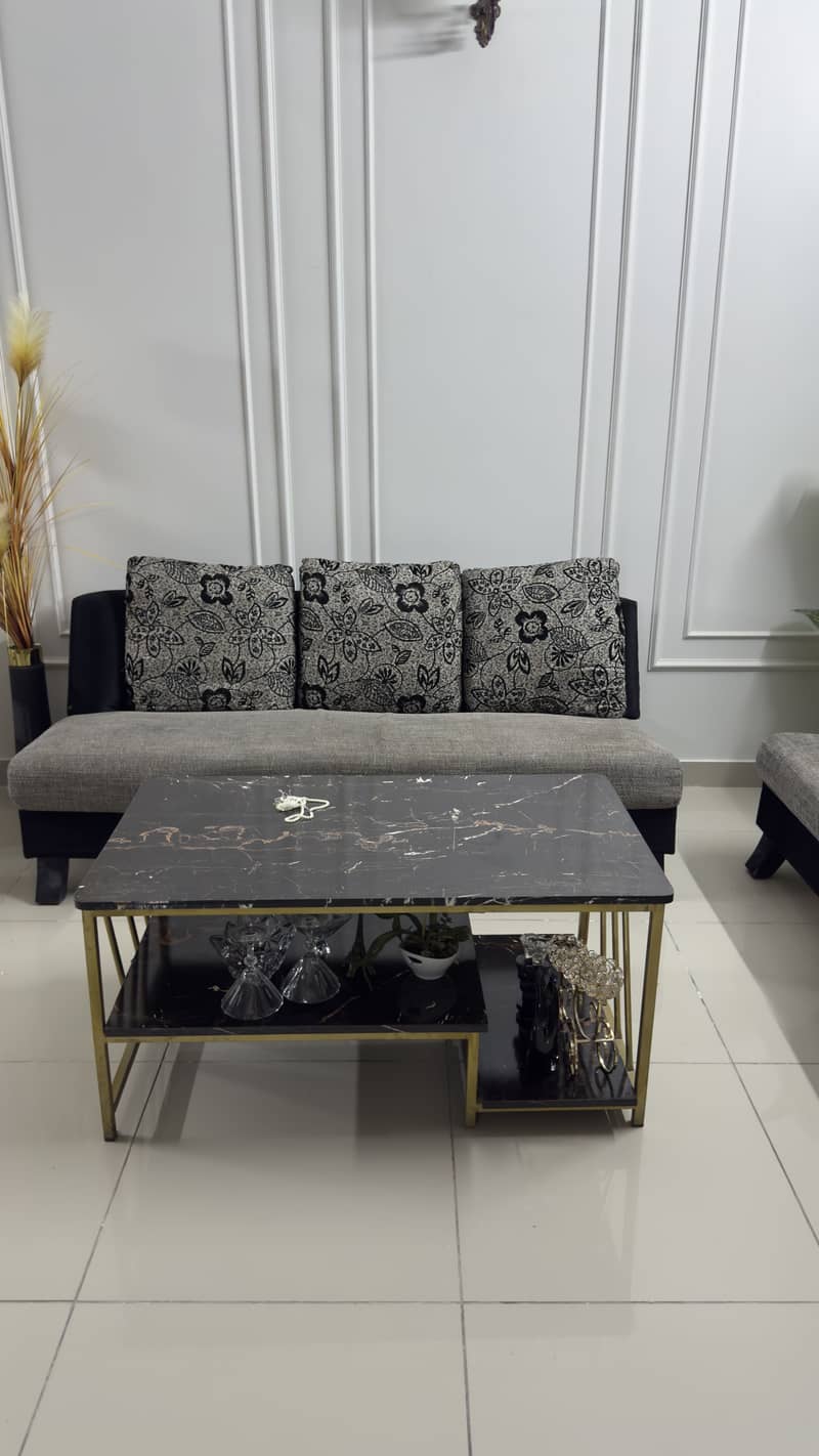 5 seater sofa with table 4