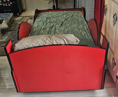 kid's car bed with mattress for sale