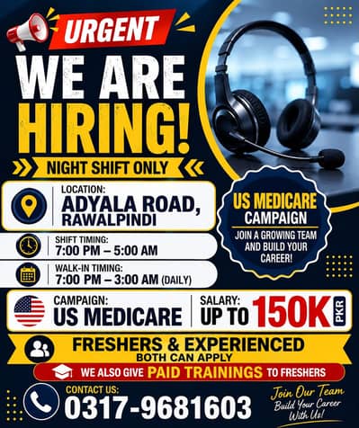 We’re Hiring – Call Center Agents | US Medicare Campaign
