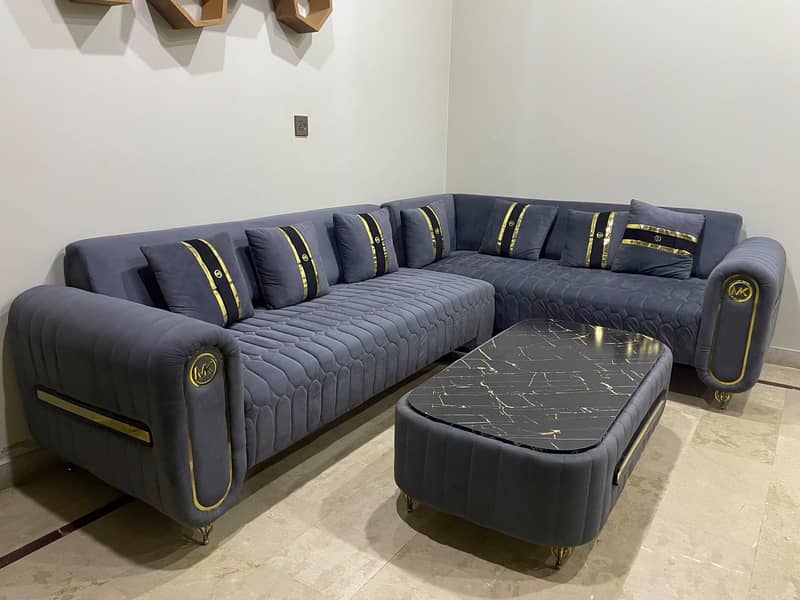 L shape sofa set 0