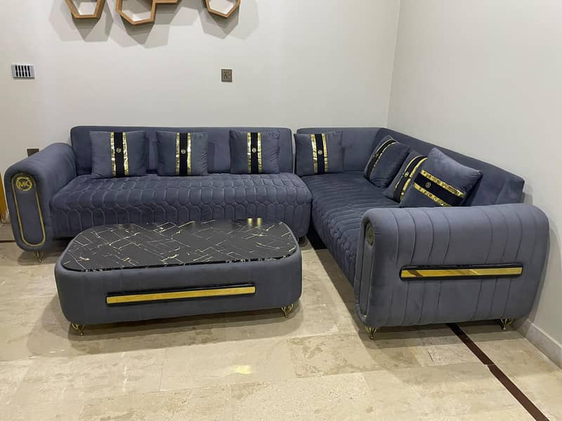 L shape sofa set 1