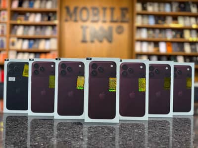 Box Pack Iphone 18 Pro Max 256GB PTA Approved Burgundy Ready Stock