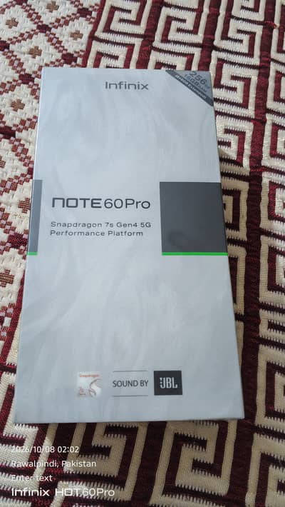 Infinix note 60 pro seal packed mobile phone