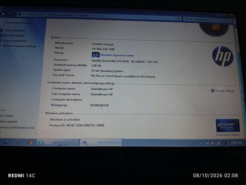 hp mini laptop 11