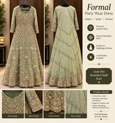 Heavy handwork bridal Maxi