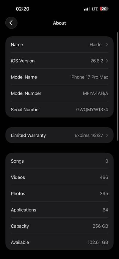 Apple iPhone 17 Pro Max non pta e+e