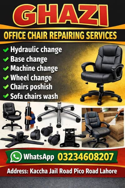 Office Chair Repairing Services  Home and Office Service chairs Sale