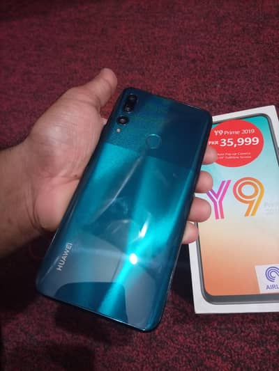 Huawei Y9 prime 4Rem 128 storage hai front cemra ishu penal change