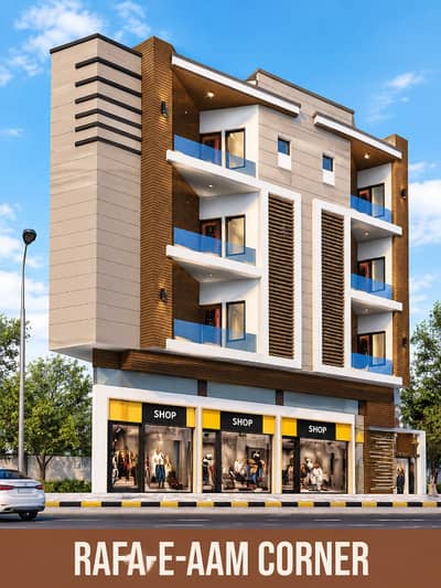 3 BHK Apartment For Sale in Rafah-e-aam Society | Main road facing